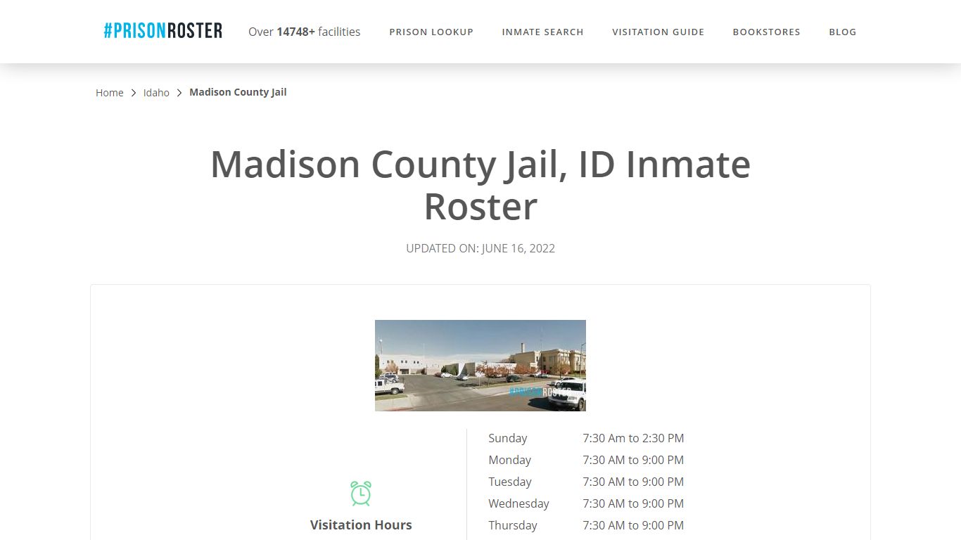 Madison County Jail, ID Inmate Roster - Prisonroster